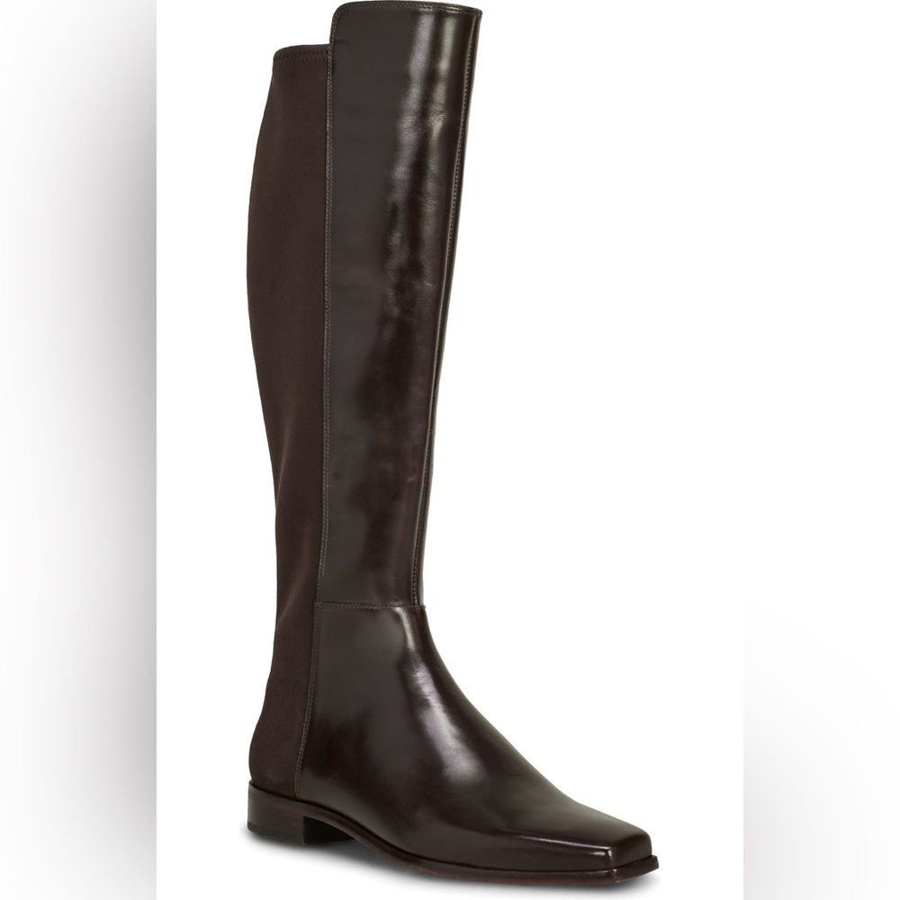 Vince Camuto Librina Black Knee High Block Heel Boots Size 7 NEW